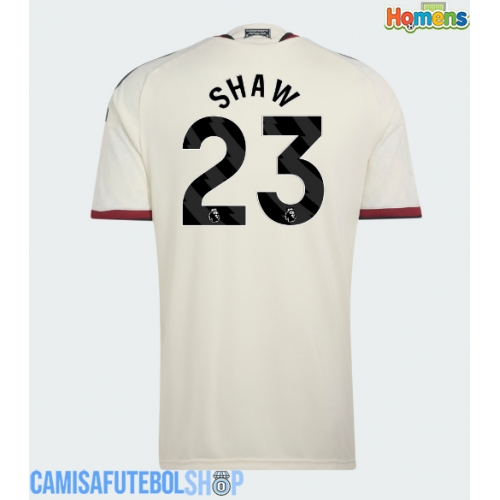 Camisa de time de futebol Manchester United Luke Shaw #23 Replicas 3º Equipamento 2026-27 Manga Curta